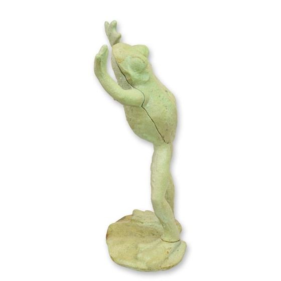 Broasca sarind-figurina din fonta