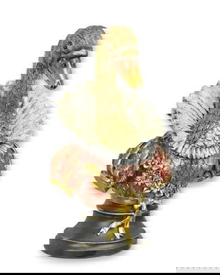 Bust lebada-statueta steampunk din rasini