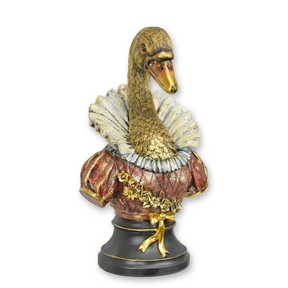 Bust lebada-statueta steampunk din rasini