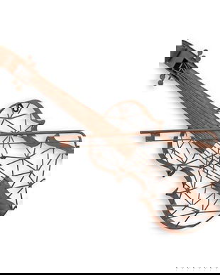 Vioara-decoratiune din fier forjat antik brown