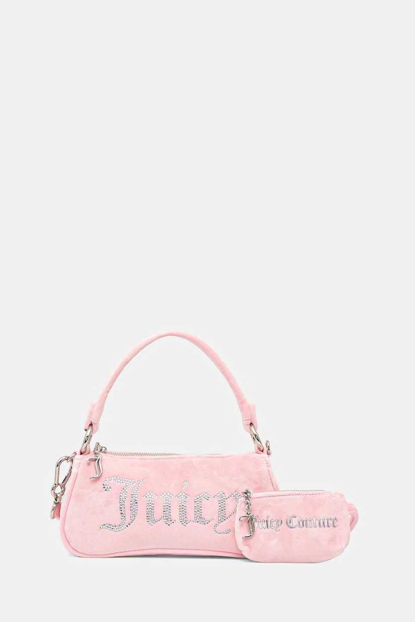 Juicy Couture geantă de mână din catifea Kimberly culoarea roz, BEJQL8767WPO