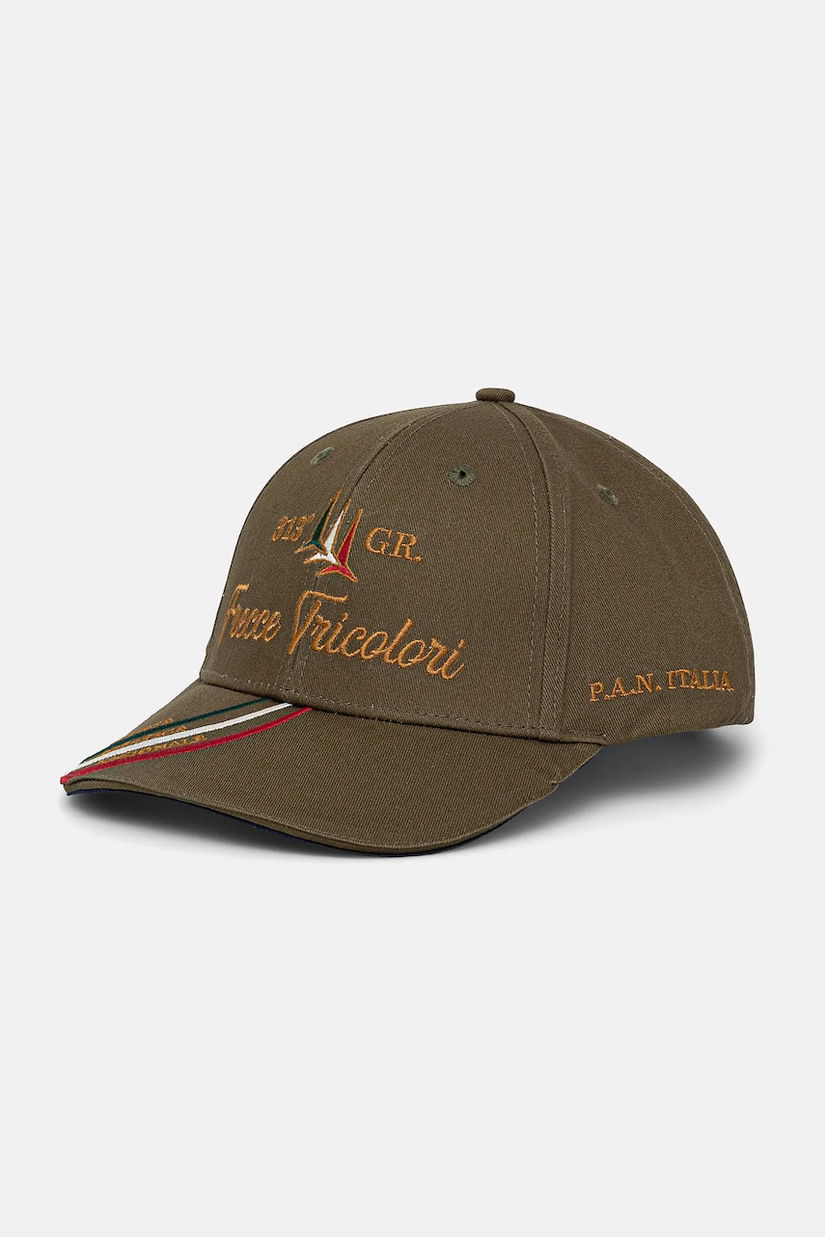 Aeronautica Militare șapcă de baseball din bumbac culoarea verde, cu imprimeu, HA1205CT3299