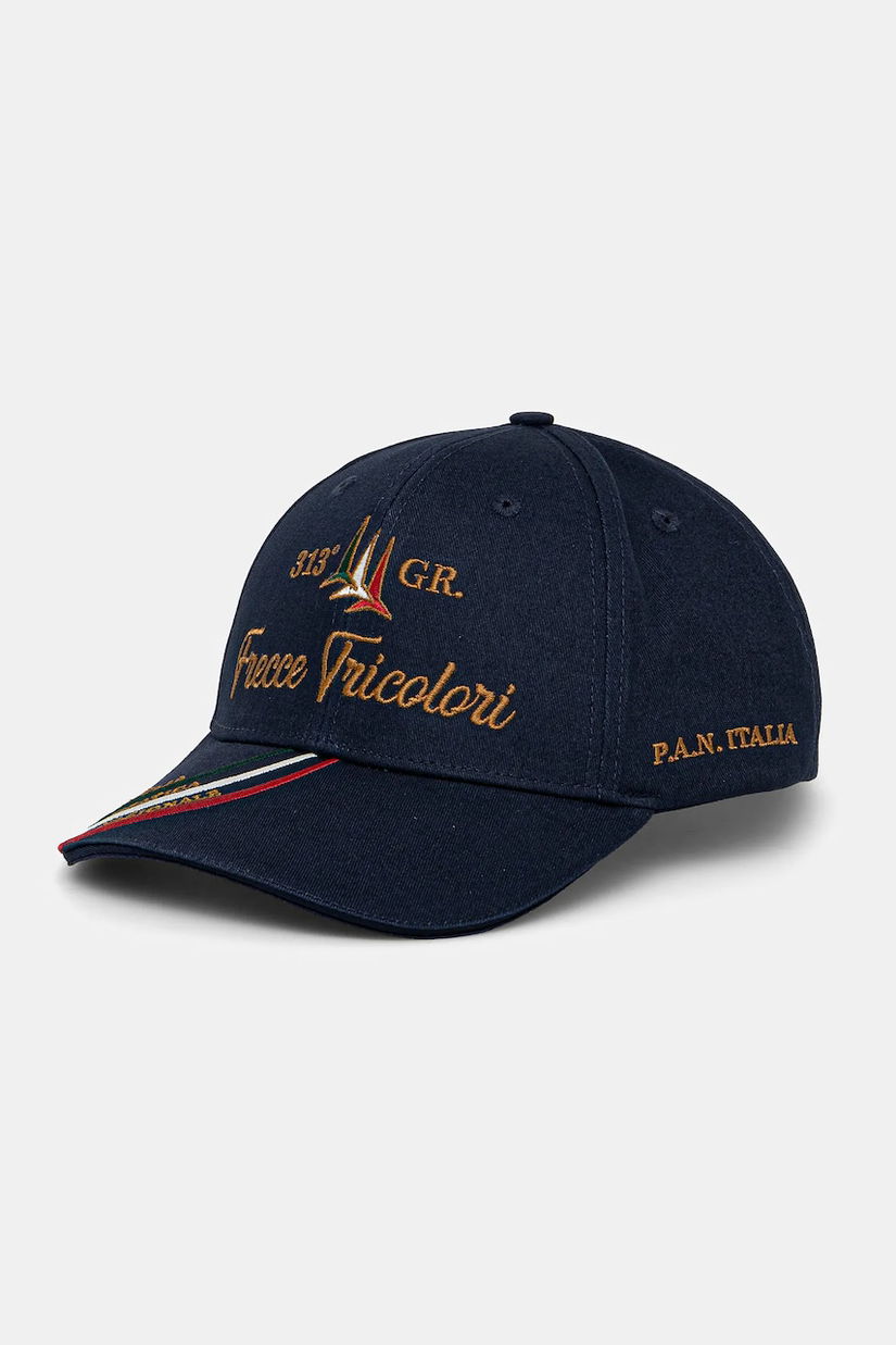 Aeronautica Militare șapcă de baseball din bumbac culoarea albastru marin, cu imprimeu, HA1205CT3299