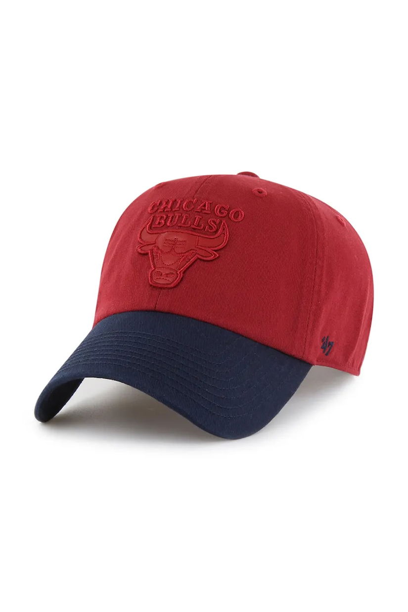 47 brand șapcă de baseball din bumbac NBA Chicago Bulls '47 x Tommy Hilfiger culoarea rosu, cu imprimeu, KCO-THCCU173GWL-TJ