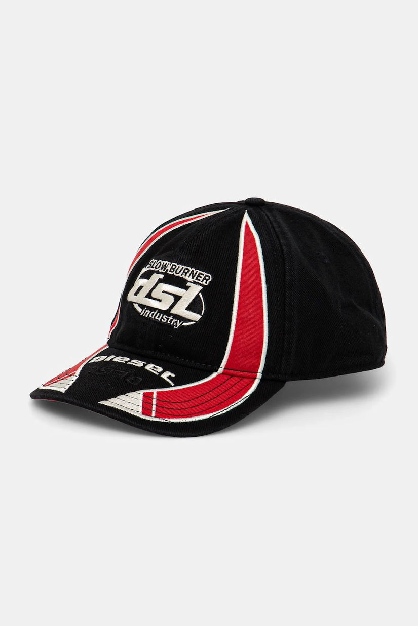 Diesel șapcă de baseball din bumbac C-ARSON HAT culoarea negru, cu imprimeu, A17397.0PFAA