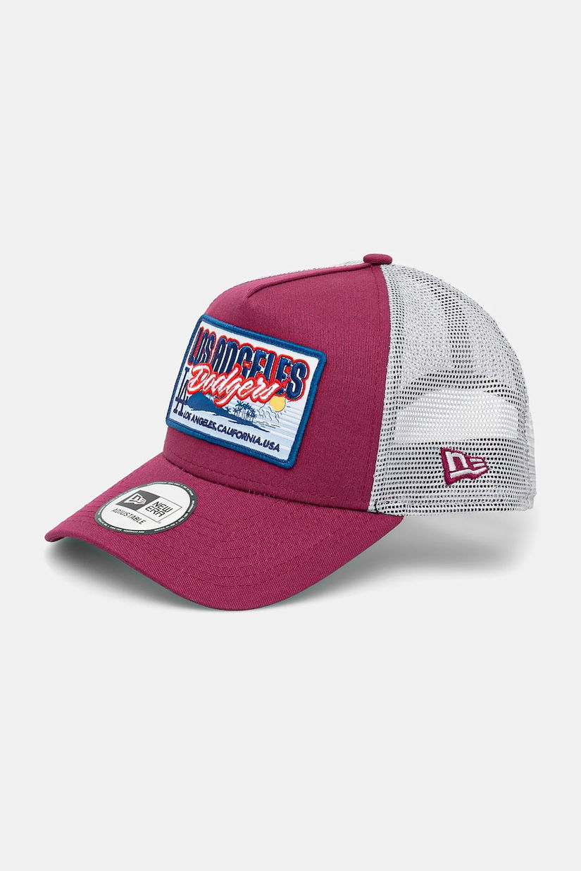 New Era sapca culoarea rosu, cu imprimeu, 60595249