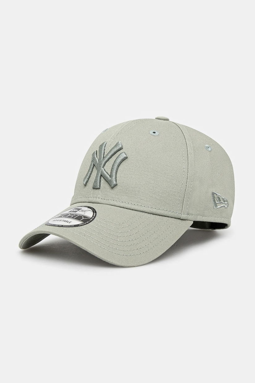 New Era șapcă de baseball din bumbac culoarea verde, neted, 60595160