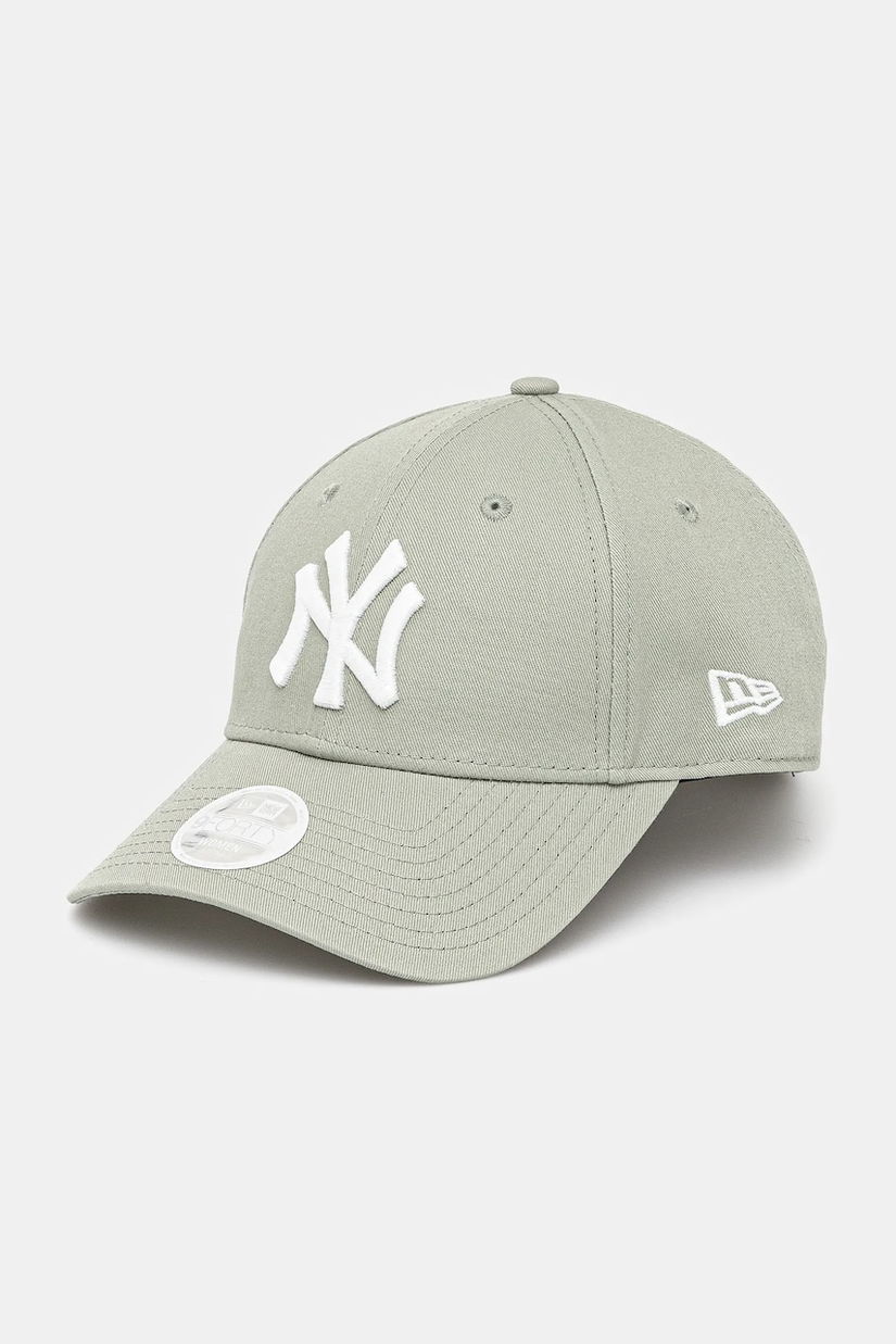 New Era șapcă de baseball din bumbac culoarea verde, cu imprimeu, 60595489