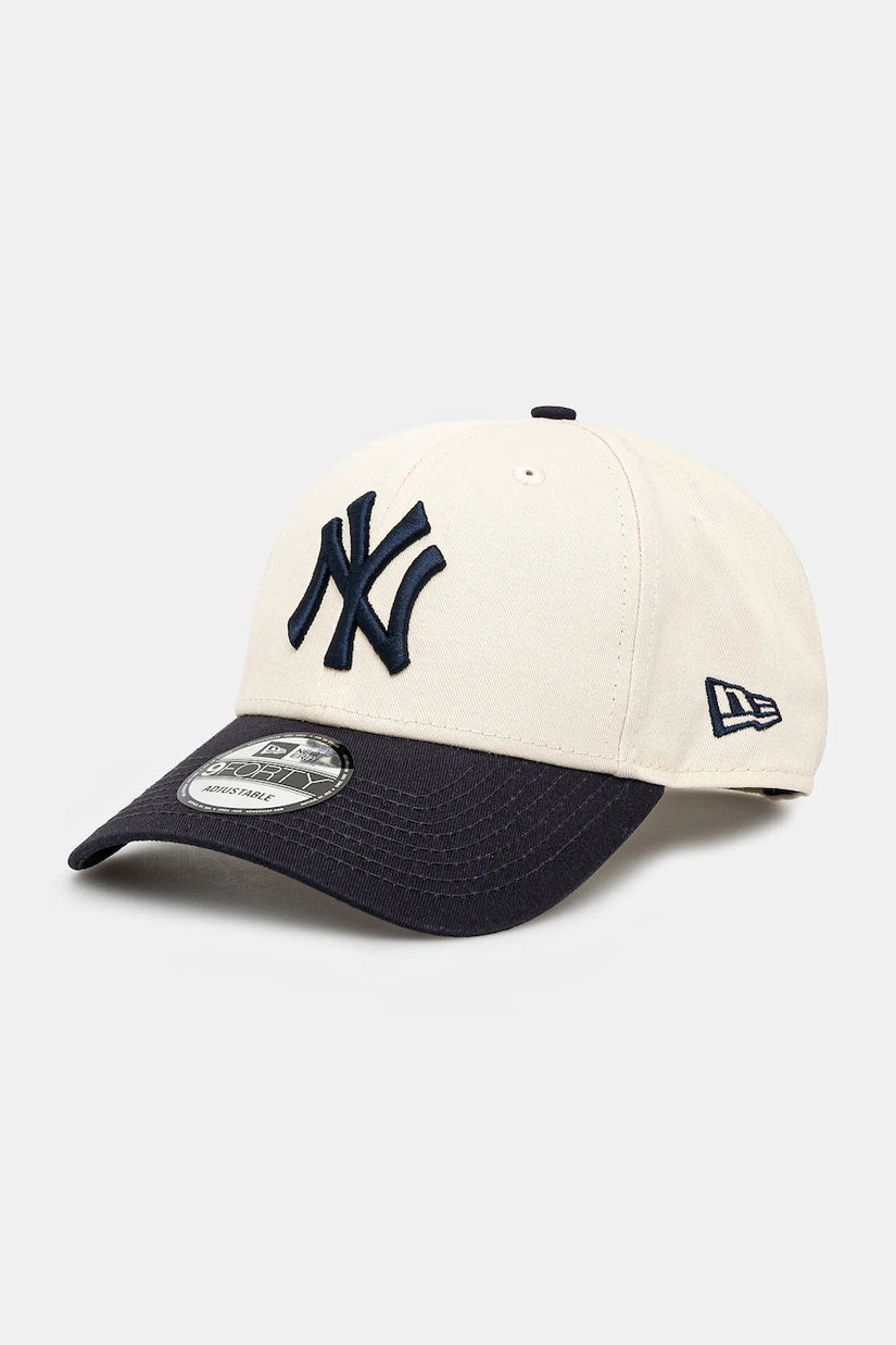 New Era șapcă de baseball din bumbac culoarea bej, modelator, 60595215