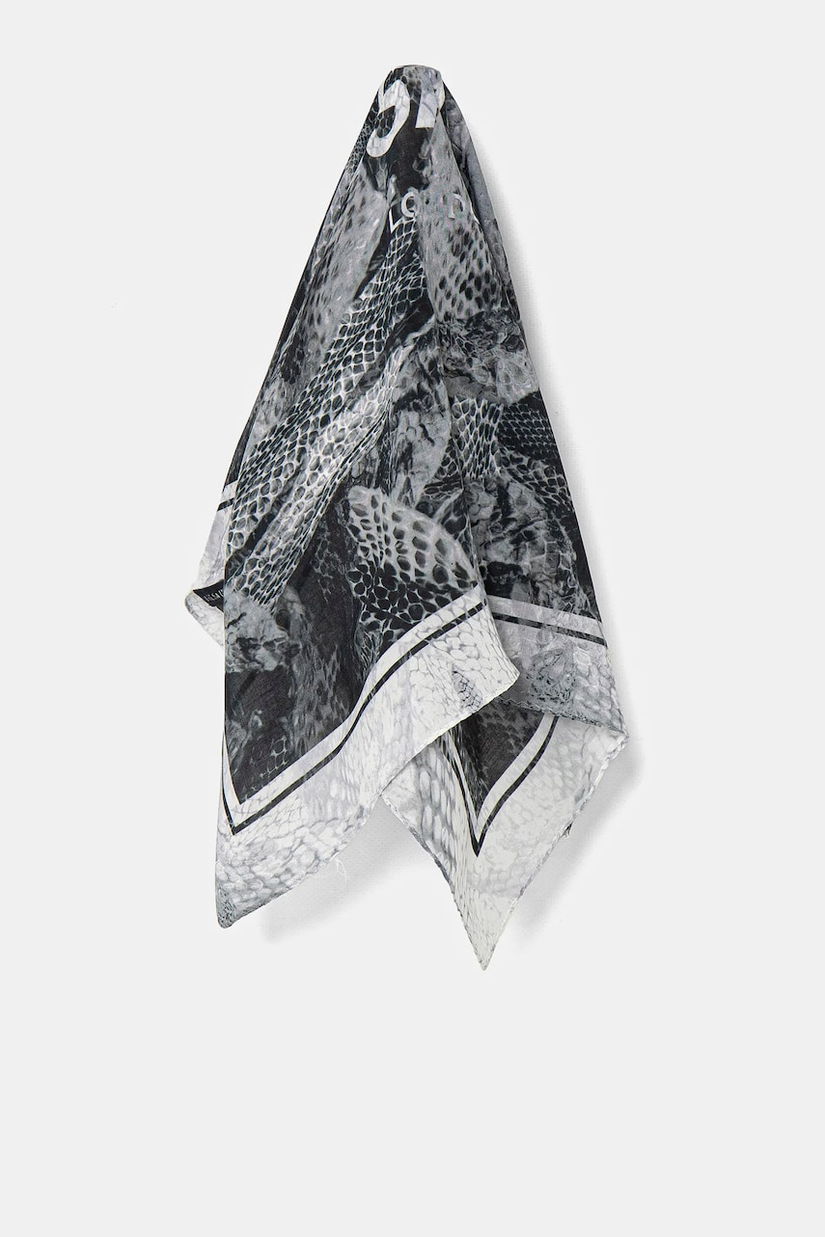 AllSaints esarfa femei, culoarea gri, modelator, 29AS101735