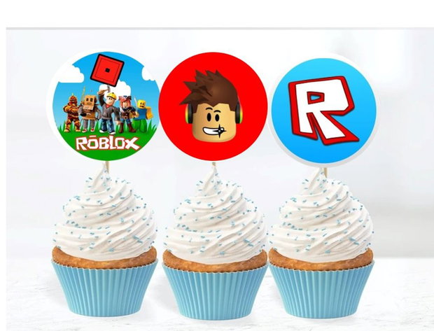 Toppere rotunde aniversare  tematica Roblox