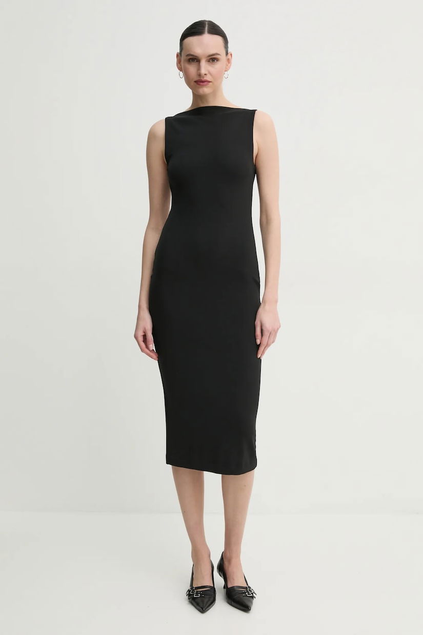 Day Birger et Mikkelsen rochie Myholm culoarea negru, midi, mulată, DAY65243735