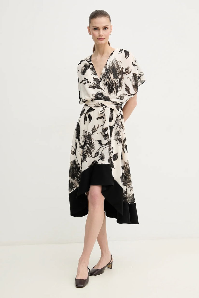 Dkny rochie culoarea bej, mini, evazată, DD4K6963