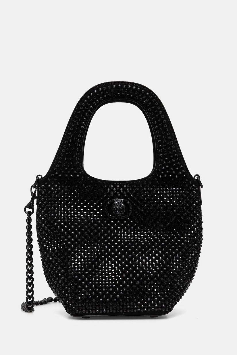 Kurt Geiger London geanta de mana din piele intoarsa CHELSEA culoarea negru, 4359100209