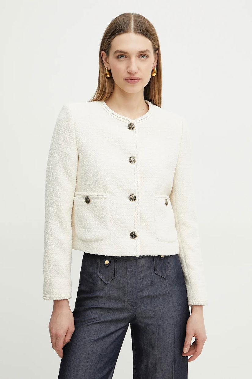 Marella sacou AFONA culoarea bej, desfacut, neted, 2513041054200