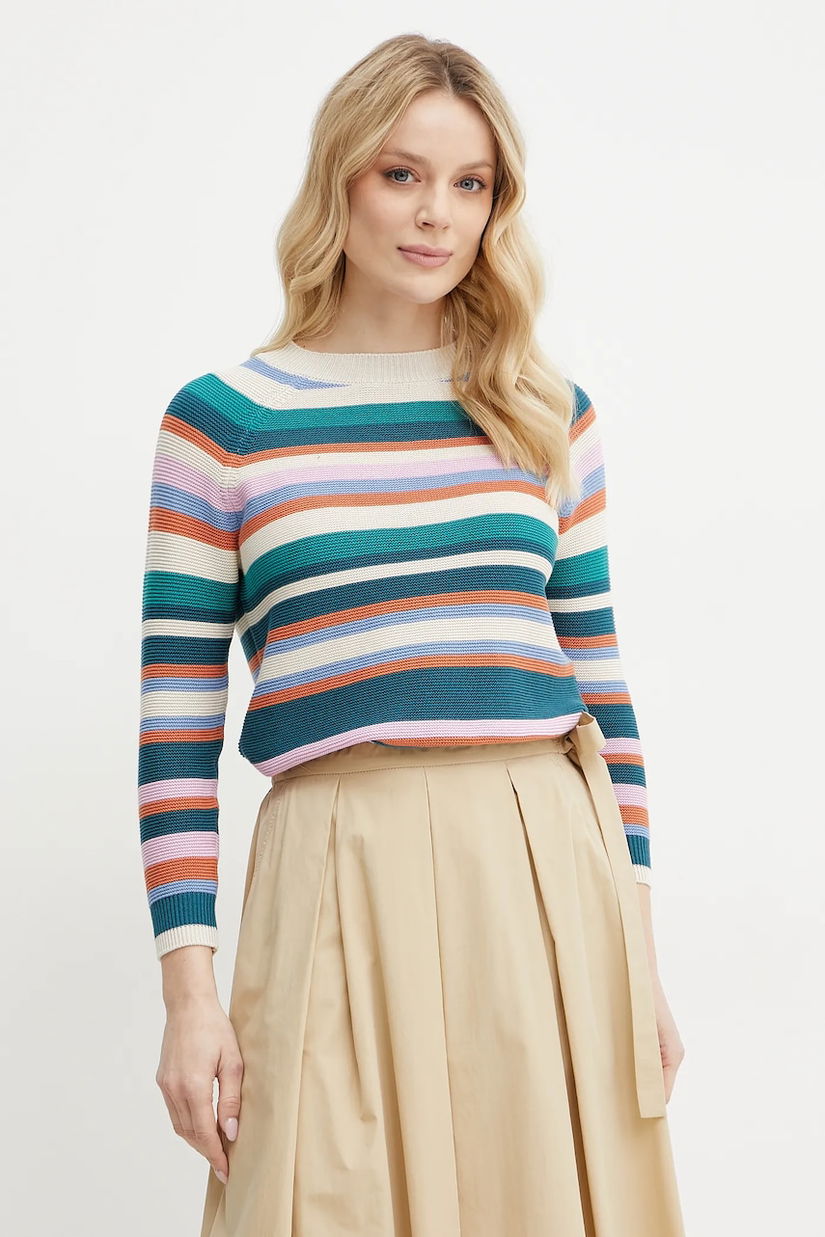 Weekend Max Mara pulover de bumbac femei, culoarea bej, light, 2515361161600