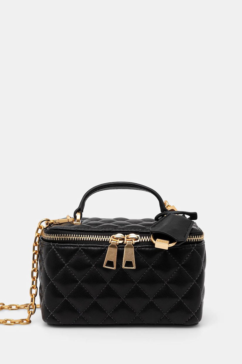 Dkny poseta de piele culoarea negru, R44EKI79