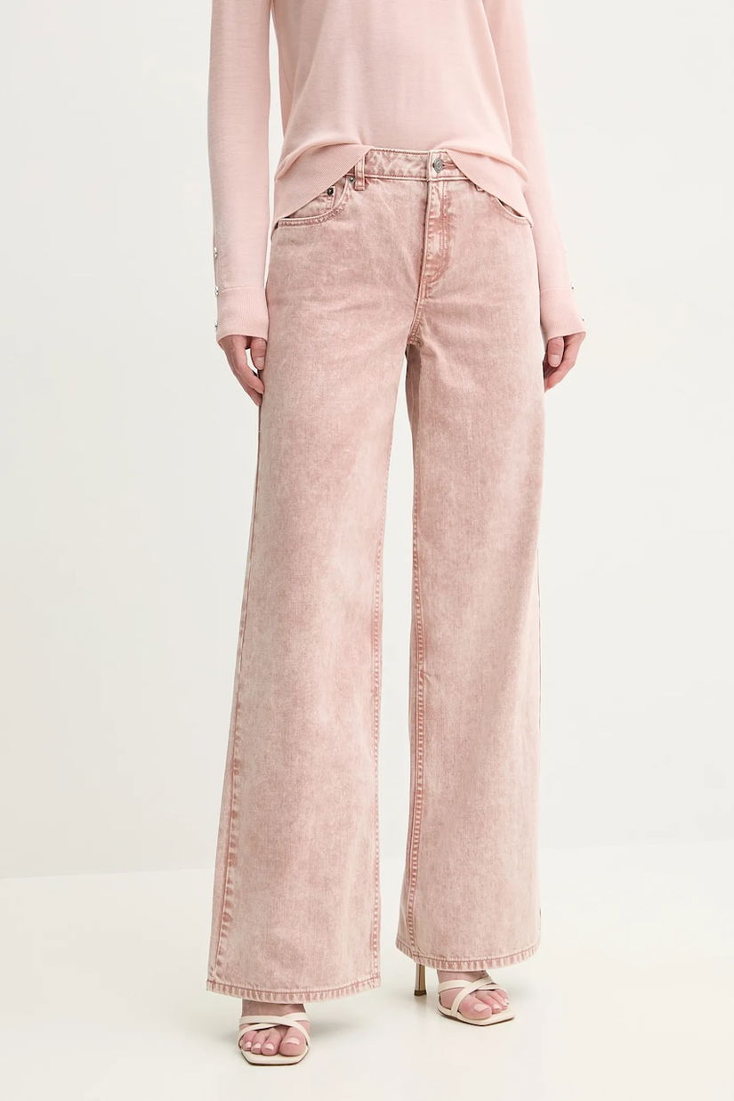 MICHAEL Michael Kors jeansi femei, culoarea roz, MS590654LN