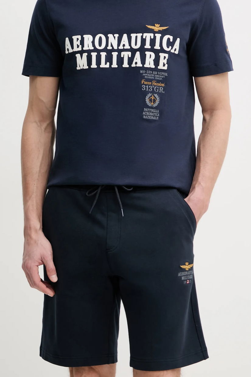Aeronautica Militare pantaloni scurti barbati, culoarea albastru marin, BF017F459