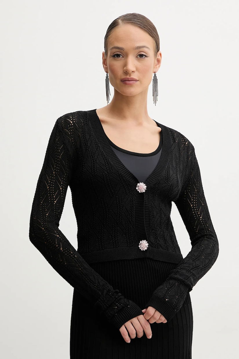 Silvian Heach pulover ILCENI femei, culoarea negru, light, GPP25303CD