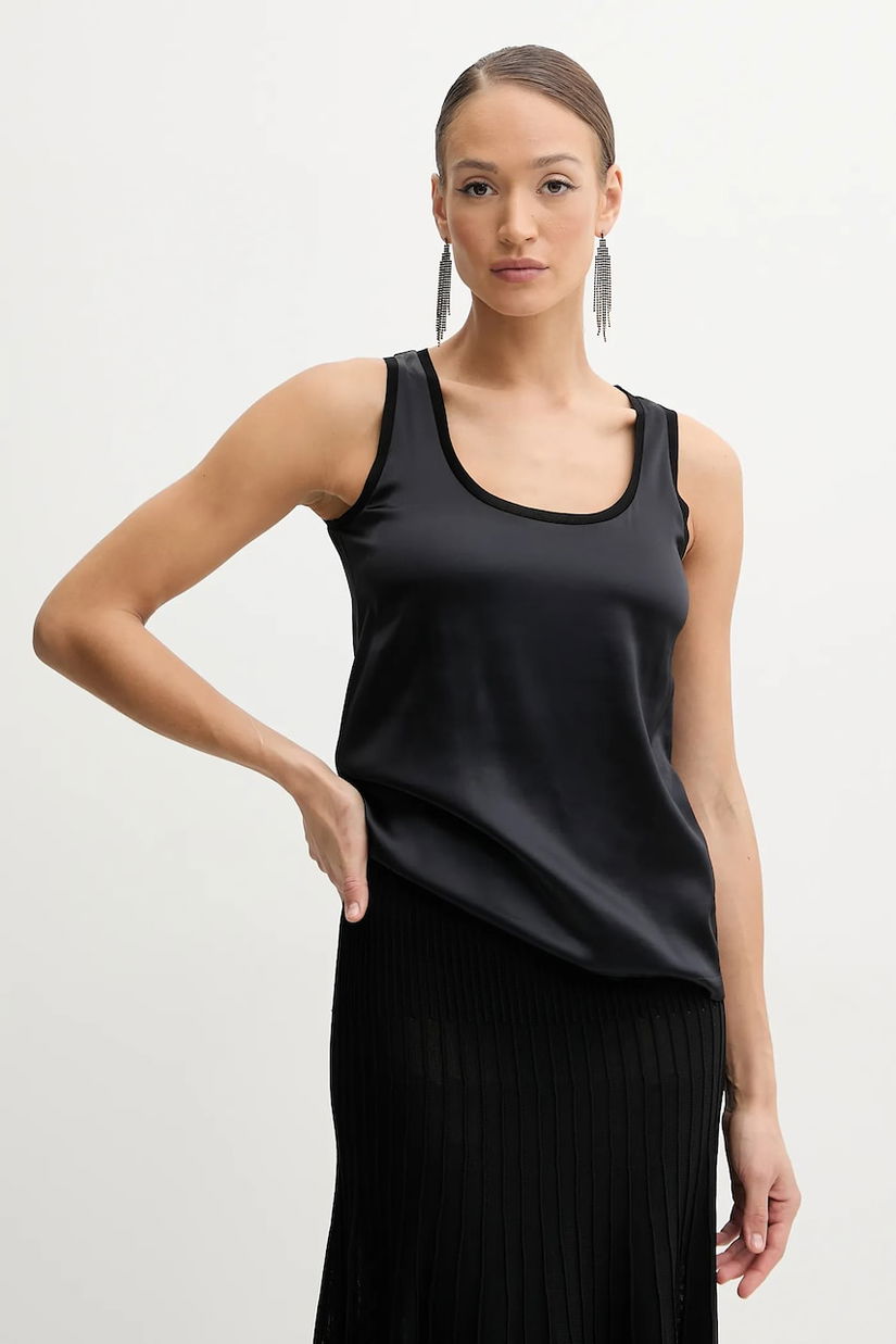 Silvian Heach bluza DURLESTI femei, culoarea negru, neted, GPP25341TO