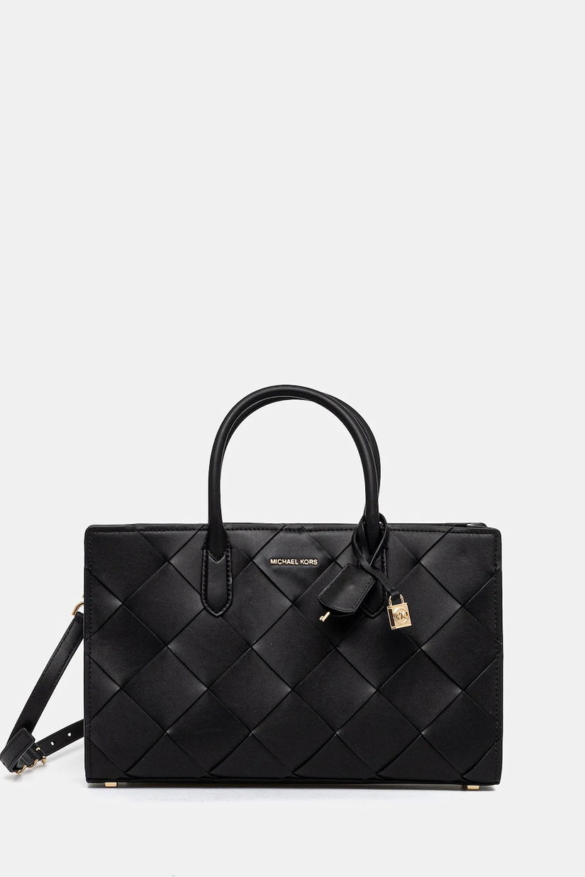 MICHAEL Michael Kors poseta de piele culoarea negru, 30S5GETS2L