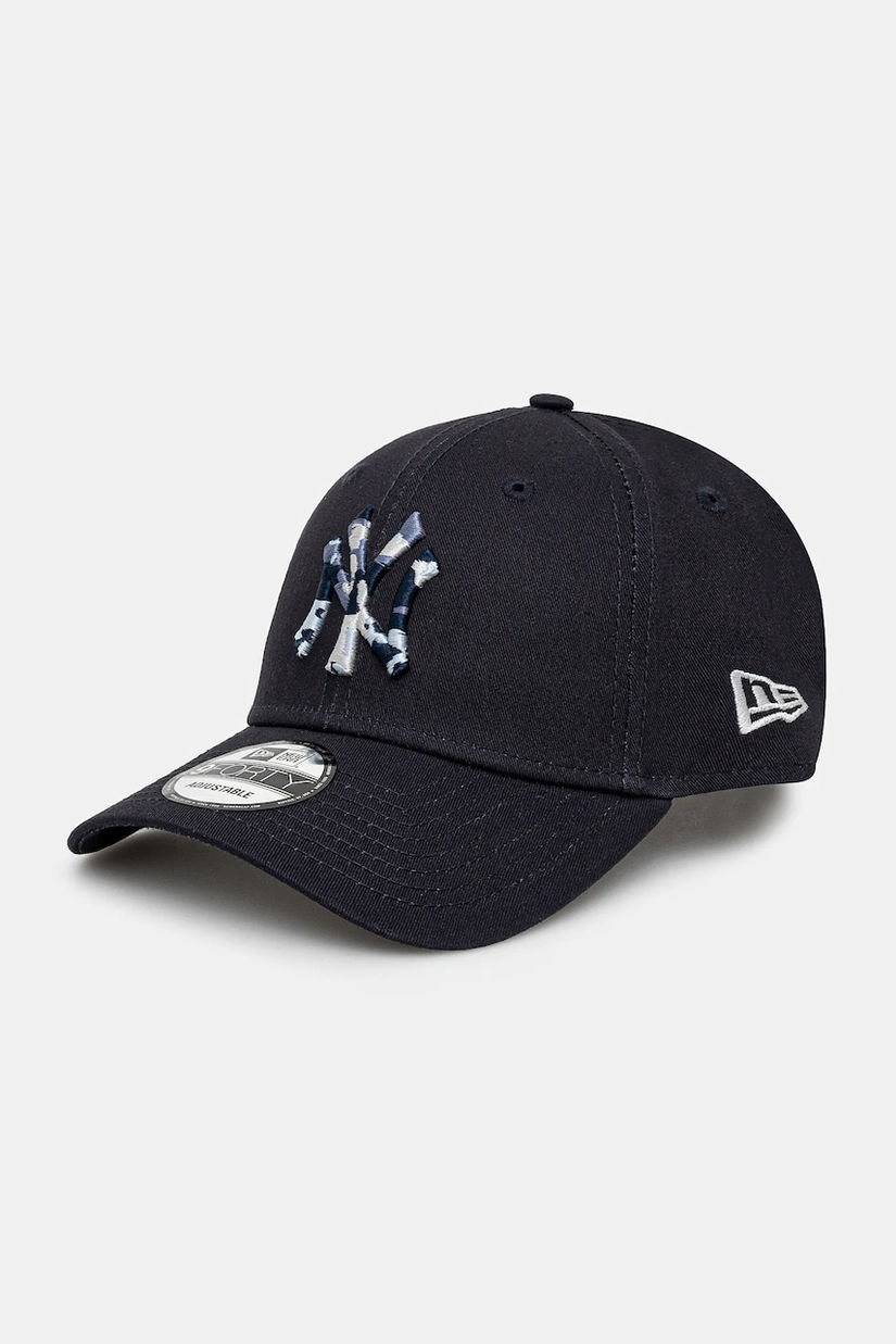 New Era șapcă de baseball din bumbac culoarea albastru marin, cu imprimeu, 60595180