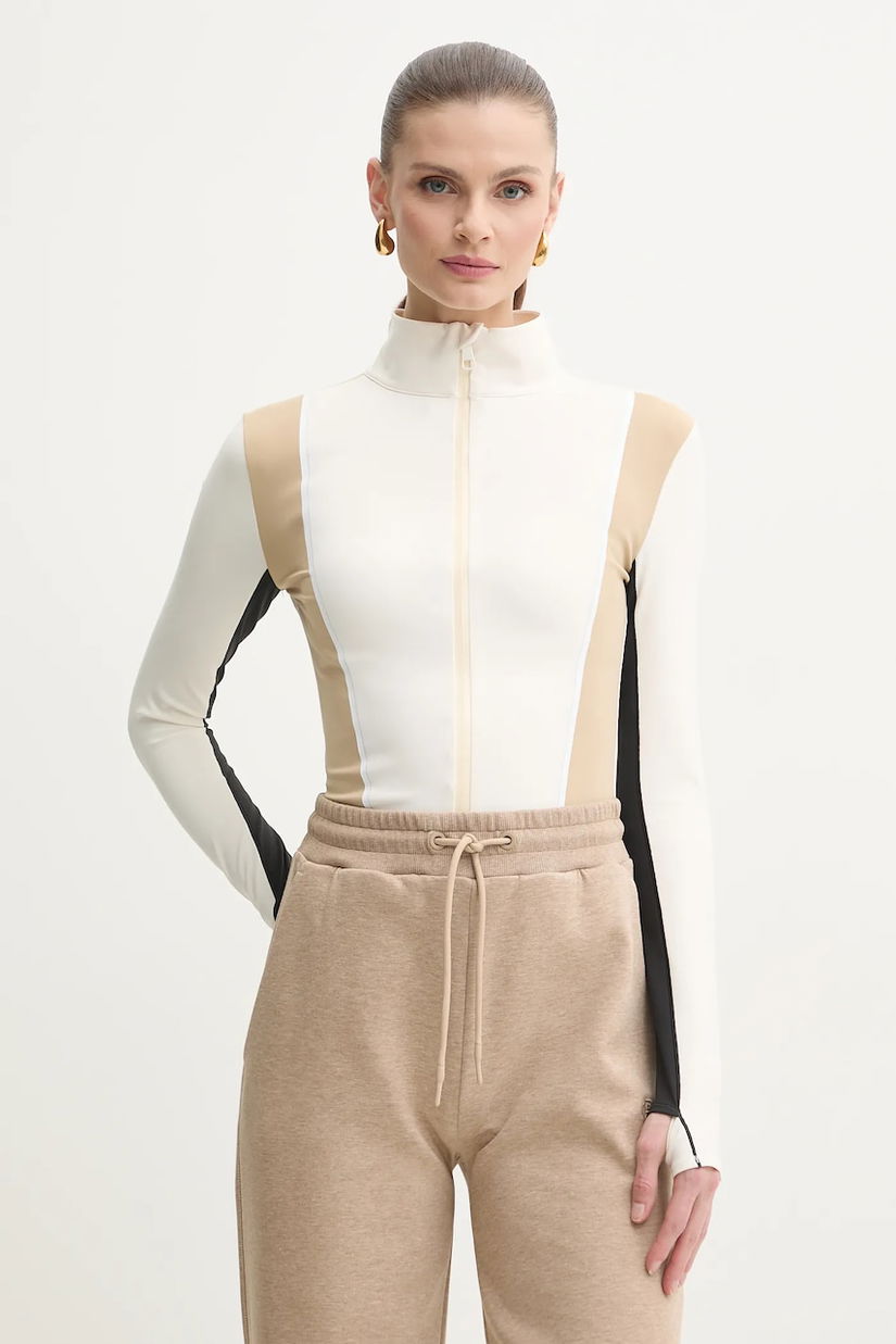 BOSS bluza femei, culoarea bej, modelator, 50540215