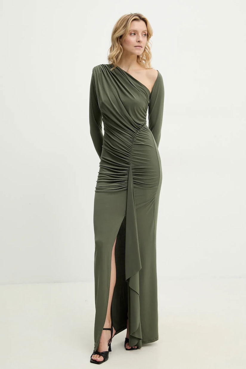 Answear Lab rochie culoarea verde, maxi, mulată