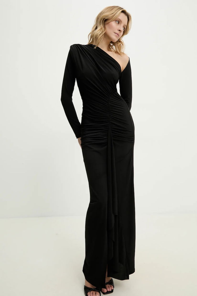 Answear Lab rochie culoarea negru, maxi, mulată