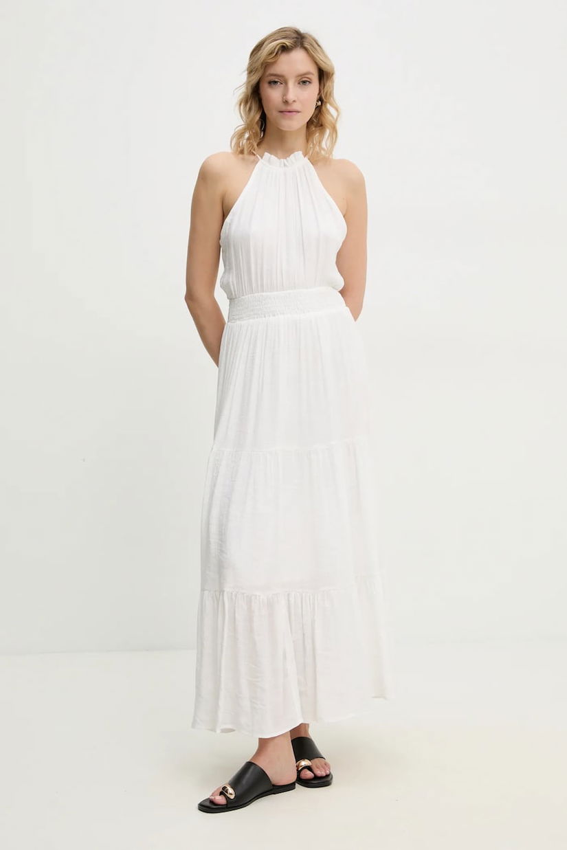 Answear Lab rochie culoarea bej, maxi, evazată