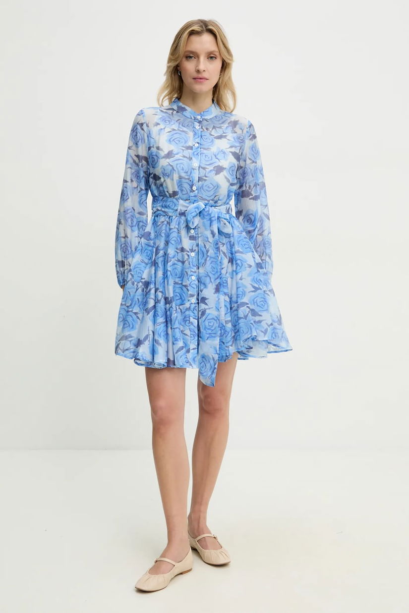 Answear Lab rochie din mătase mini, evazată
