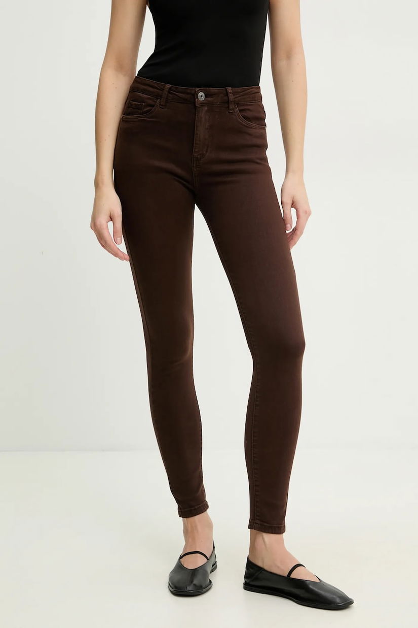 Answear Lab jeans femei, culoarea maro