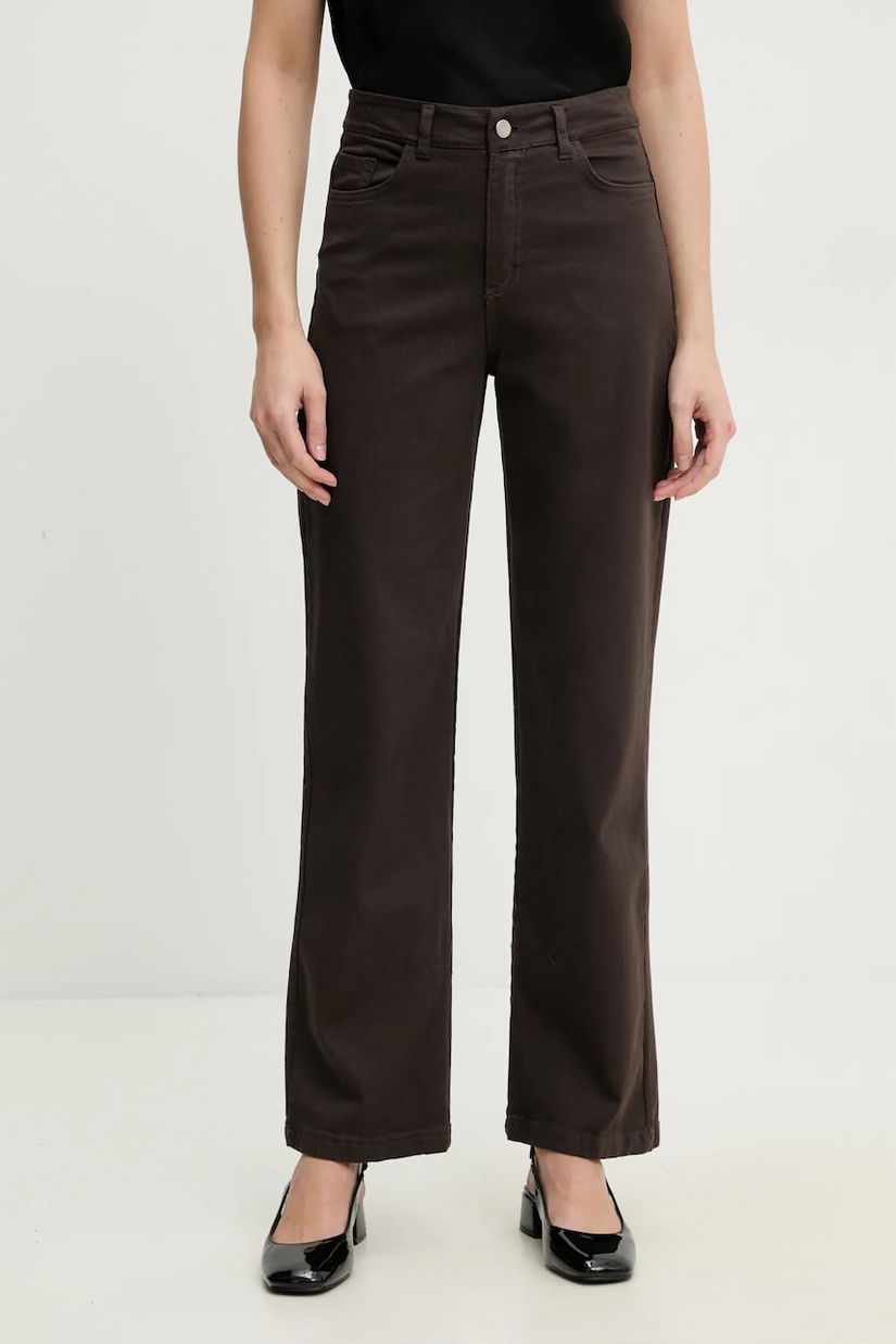 Answear Lab jeans femei, culoarea maro