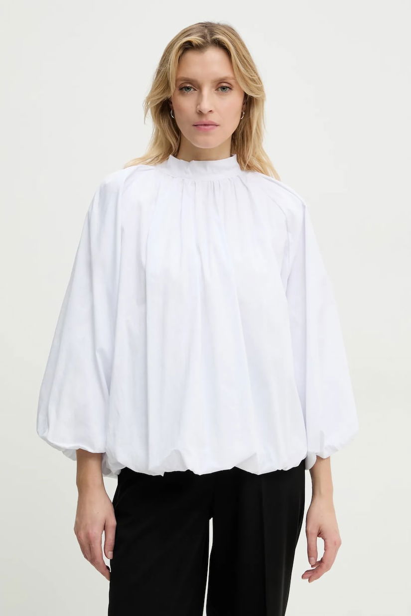 Answear Lab bluza femei, culoarea alb, neted