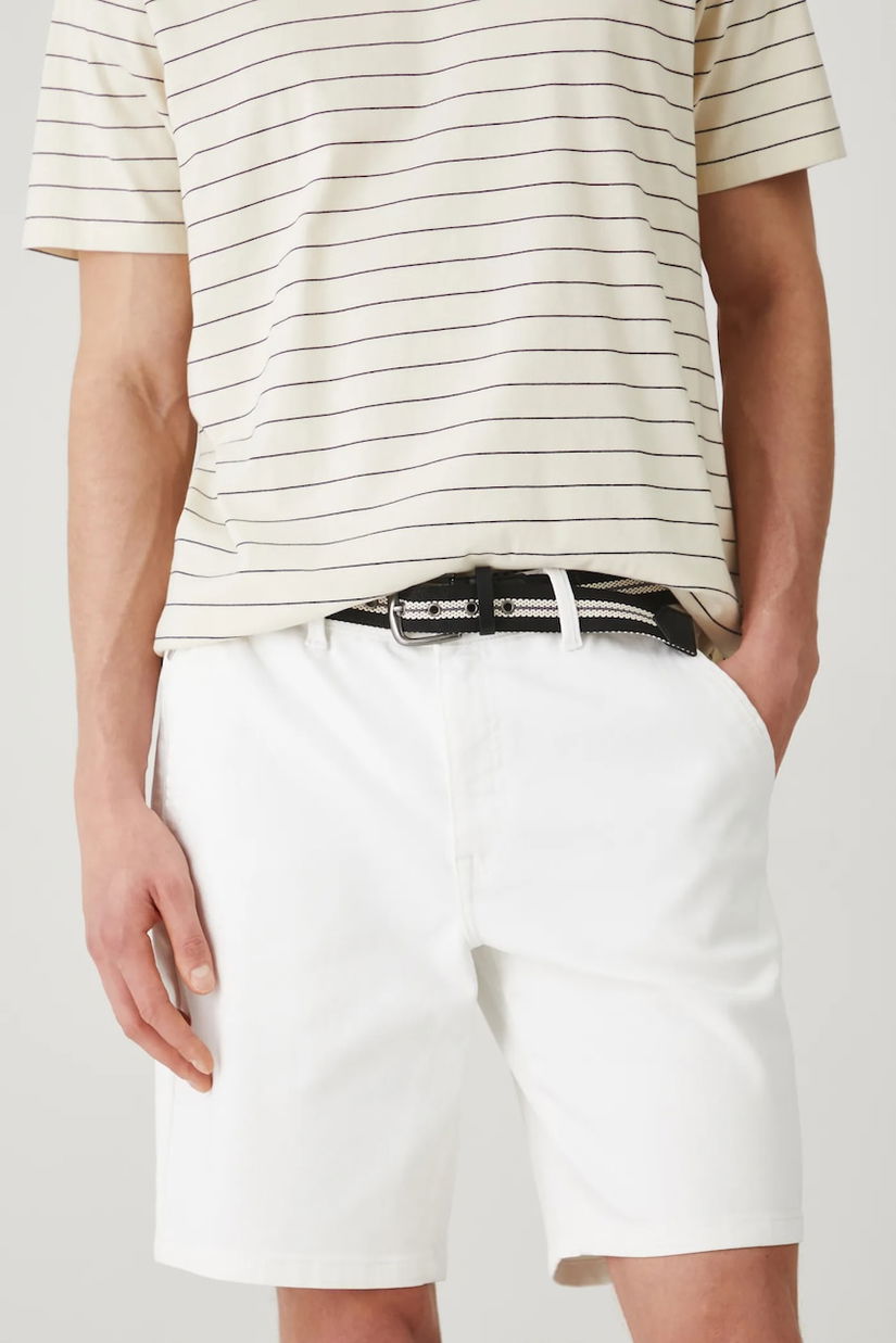Medicine pantaloni scurti barbati, culoarea alb