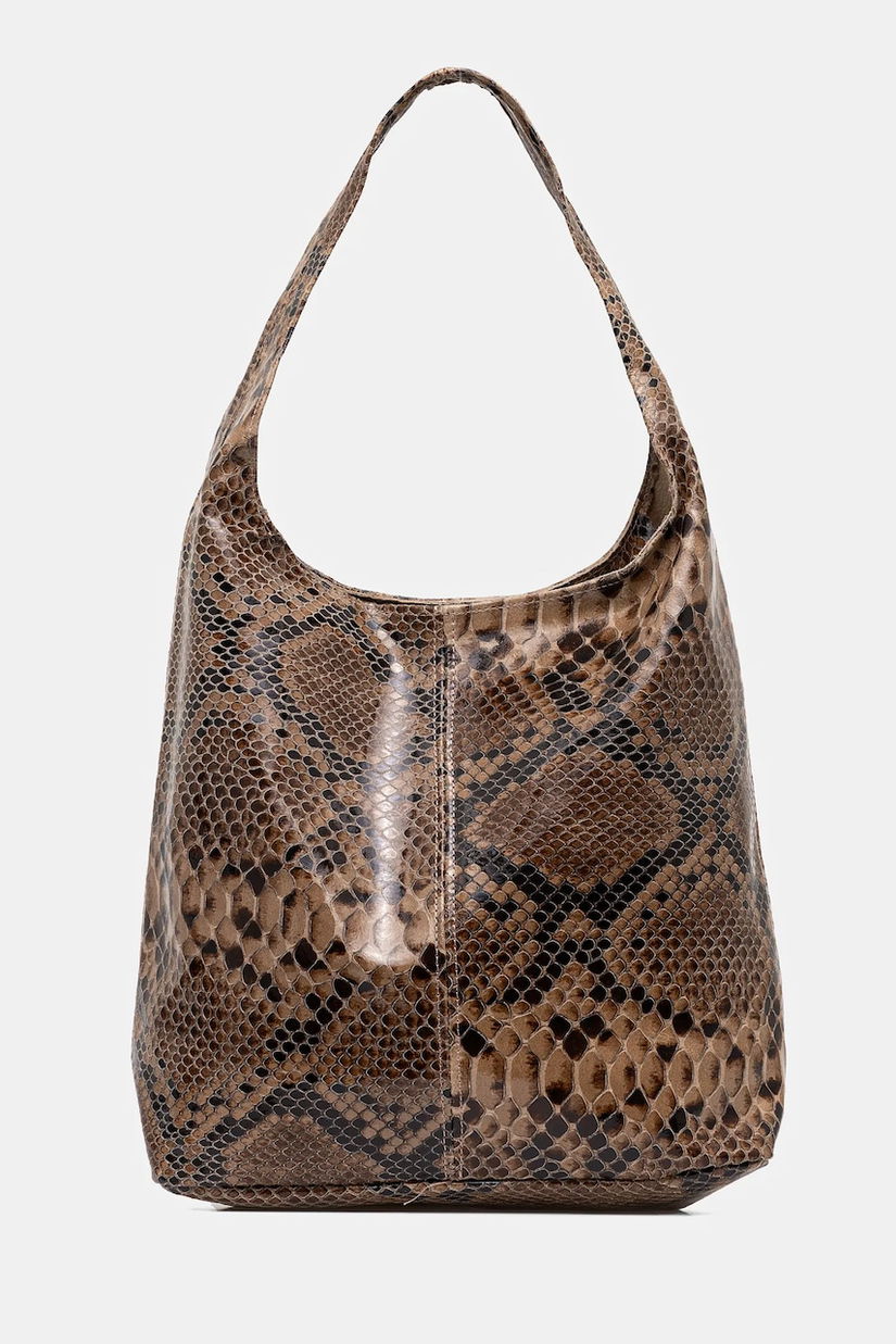 Answear Lab poseta de piele culoarea bej