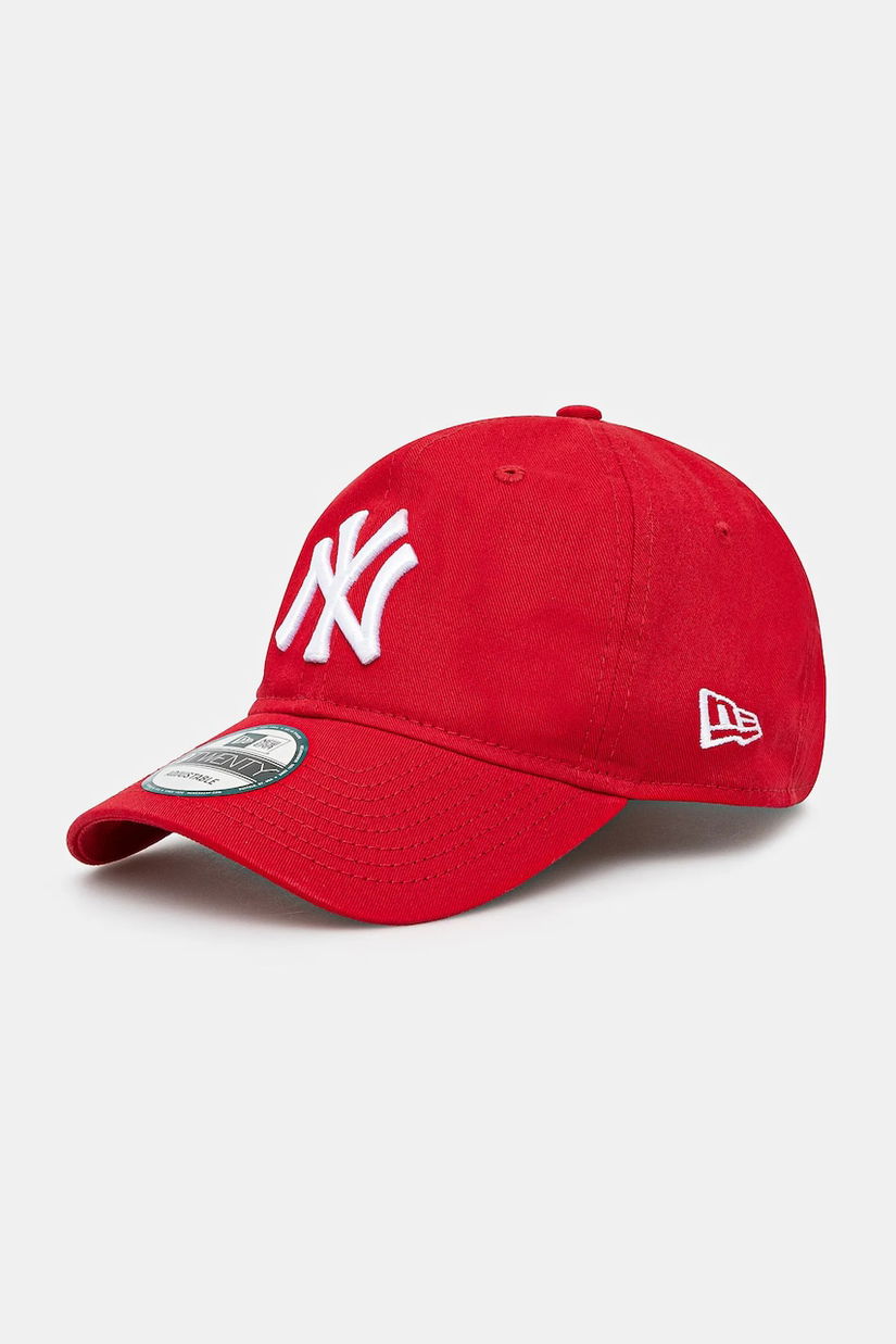 New Era șapcă de baseball din bumbac culoarea rosu, neted, 60471474