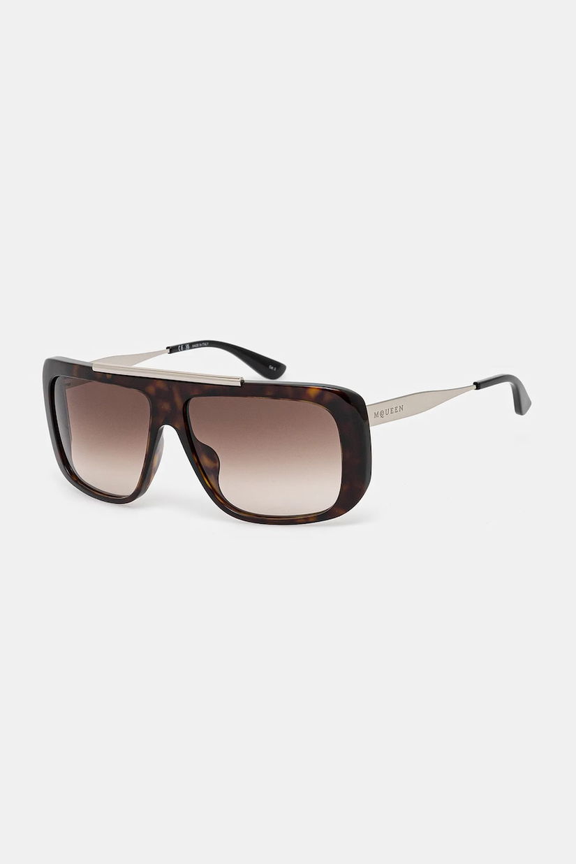 Alexander McQueen ochelari de soare culoarea portocaliu, AM0492S