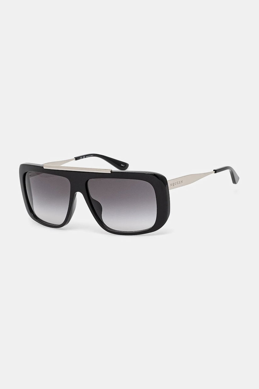 Alexander McQueen ochelari de soare culoarea negru, AM0492S