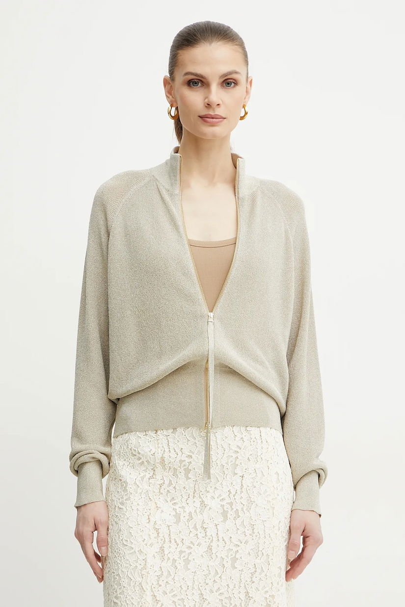 Marella cardigan PORTO2 femei, culoarea bej, light, 2513341071200
