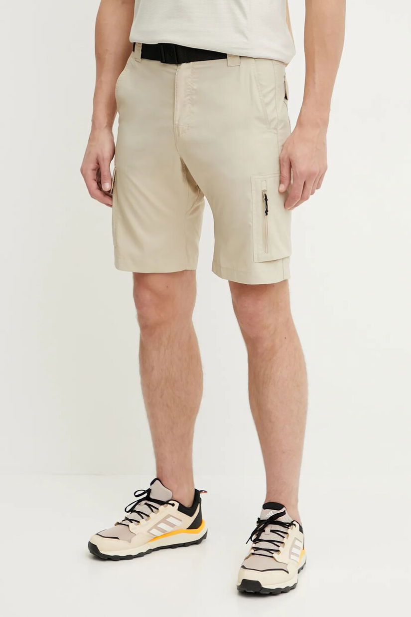 Columbia pantaloni scurți sport Silver Ridge Utility bărbați, culoarea negru, 2030744