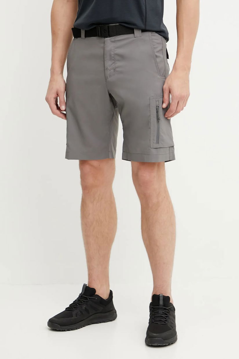 Columbia pantaloni scurți sport Silver Ridge Utility bărbați, culoarea negru, 2030744