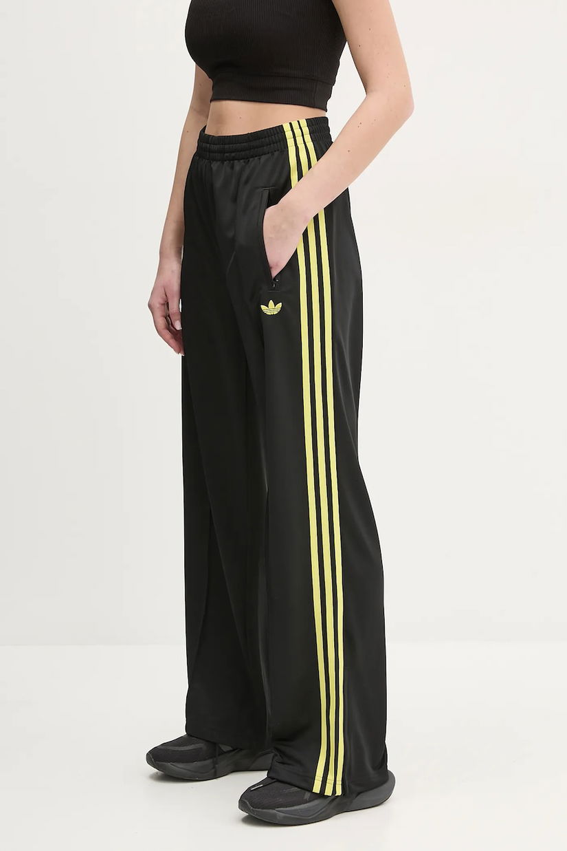 adidas Originals pantaloni de trening Firebird femei, culoarea negru, cu imprimeu, JP2310