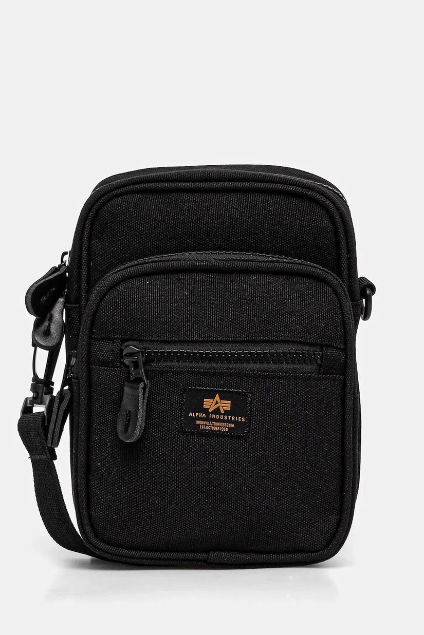 Alpha Industries borseta Label Messenger Bag S culoarea negru, 156941