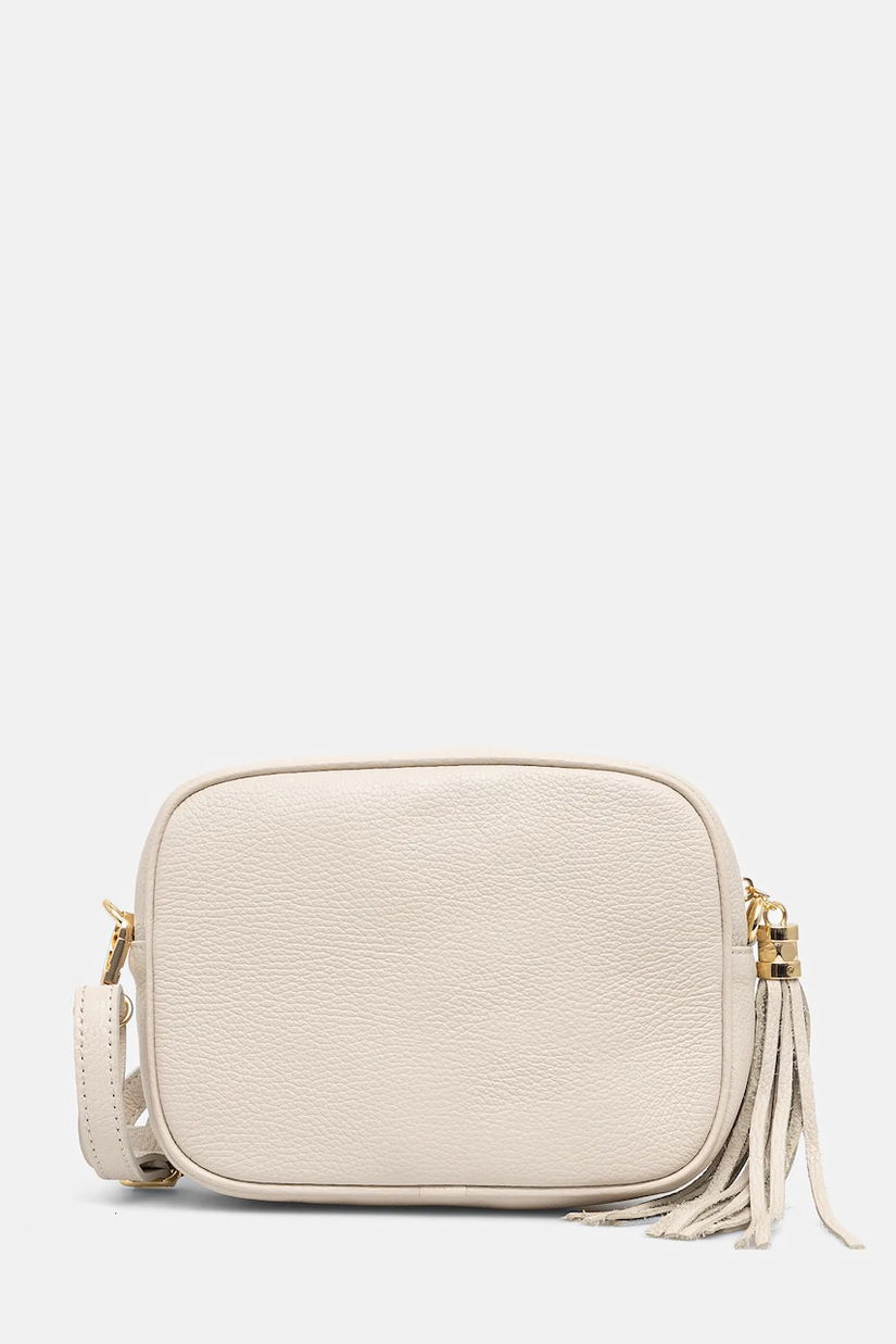 Answear Lab poseta de piele culoarea bej
