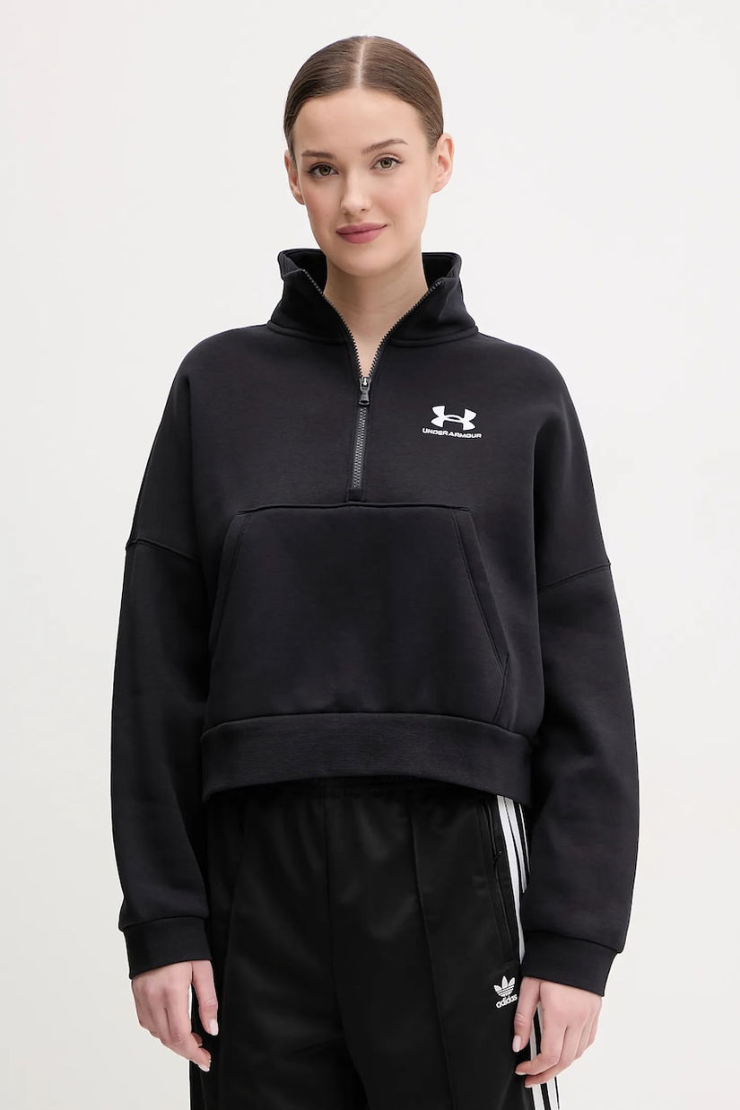 Under Armour bluza femei, culoarea negru, melanj, 1386460