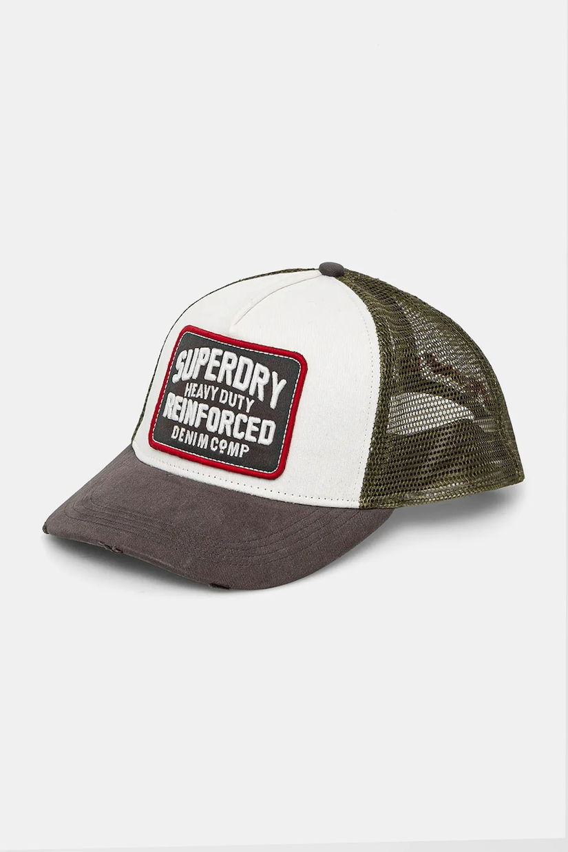 Superdry sapca culoarea gri, cu imprimeu, W9010176A-E8Y