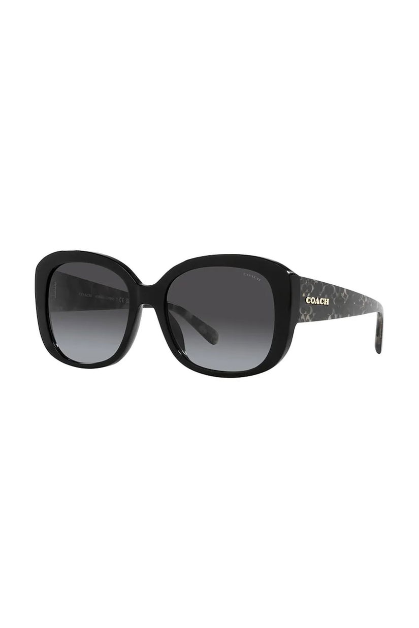 Coach ochelari femei, culoarea negru, 0HC8363U
