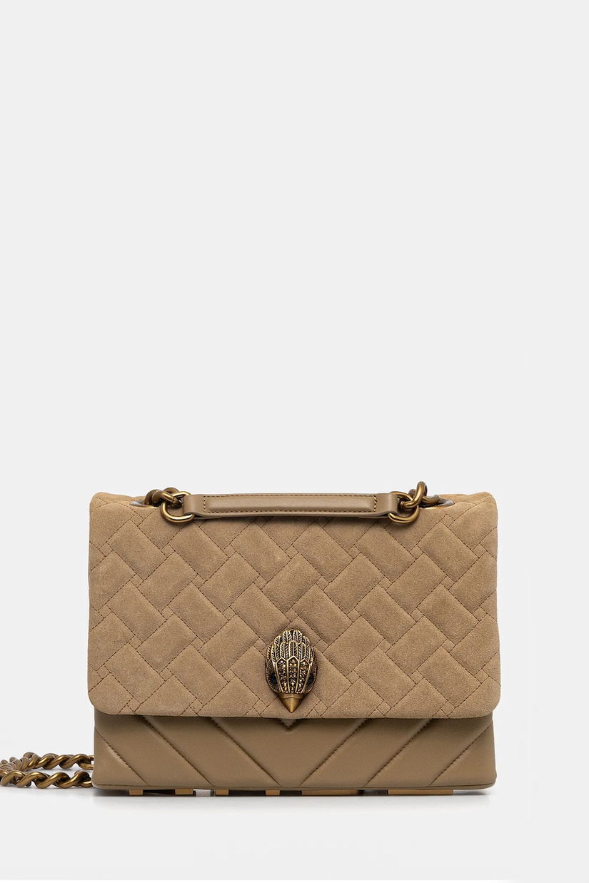 Kurt Geiger London poseta de piele KENSINGTON culoarea verde, 9959847219